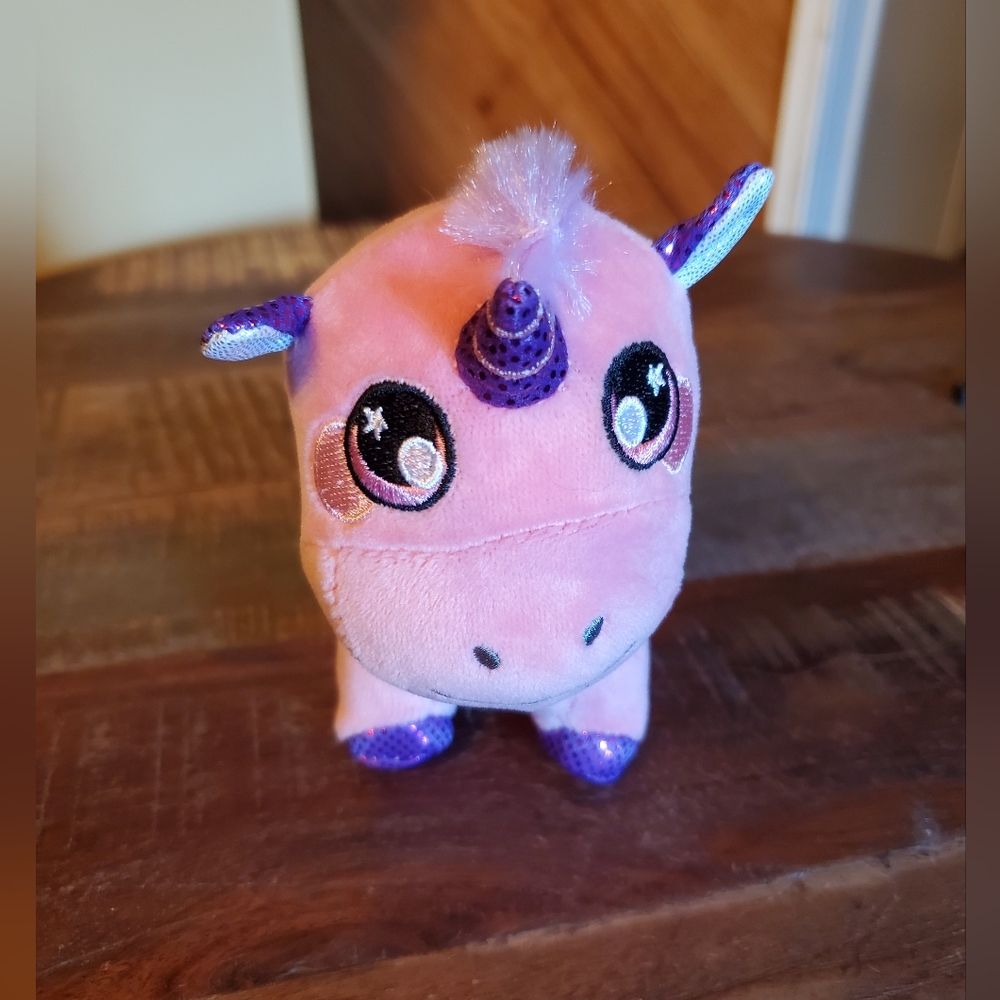 Squeezamals Pink & Purple Unicorn Stuffed Animal